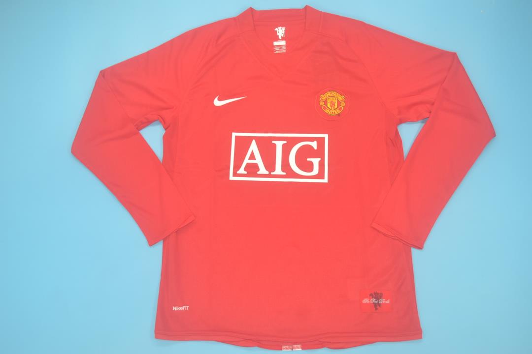 AAA Quality Manchester Utd 08/09 Home Long Jersey